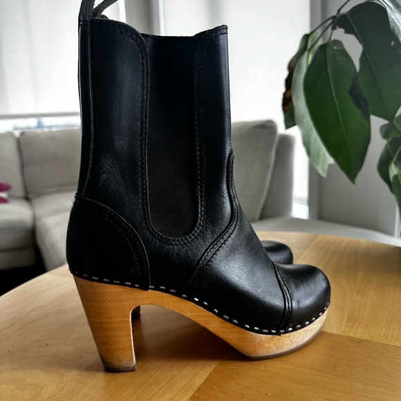 Swedish Hasbeen Boots high heel clog size 37 - Picture 2 of 4